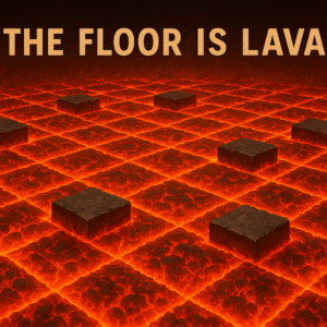 Lava floor 4 asmenų šėlsmas