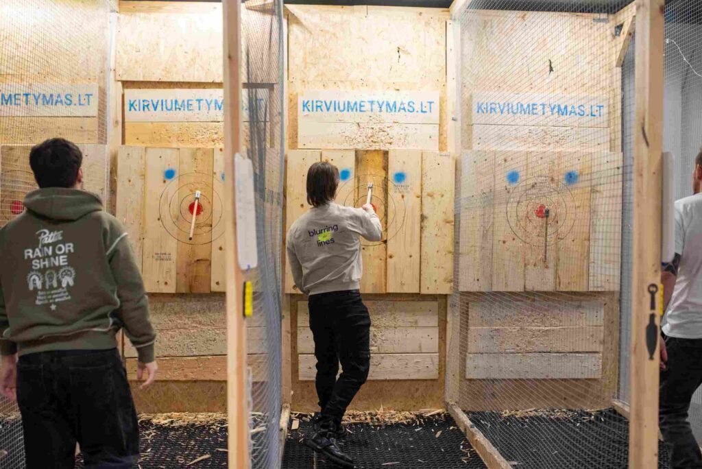 Axe throwing tournament